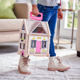 KidKraft Tote-ables Cottage Doll House Playset for Kids, Includes Doll, Ages 3+ image 6