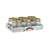 Kilner Regular Mouth Glass Mason Jars with Sealing Lids, 250 mL, 6 Count