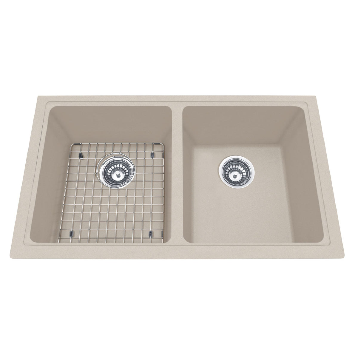 Kindred Mythos Kitchen Granite Undermount Double Sink, 31 9/16-in