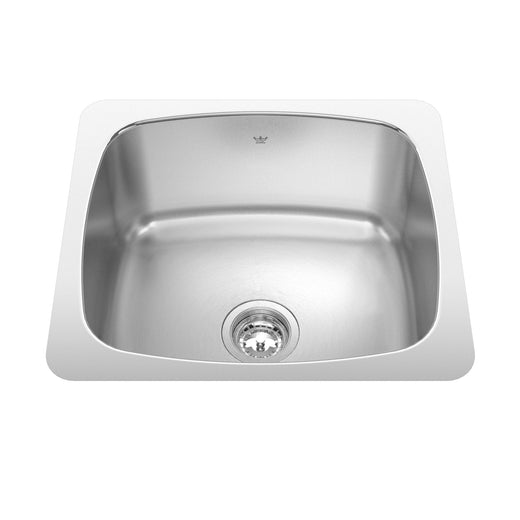 Kindred Utility Single Stainless Steel Laundry Sink, 20x18-in