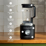 KitchenAid 10-Speed Matte Black Pure Power Blender image 4