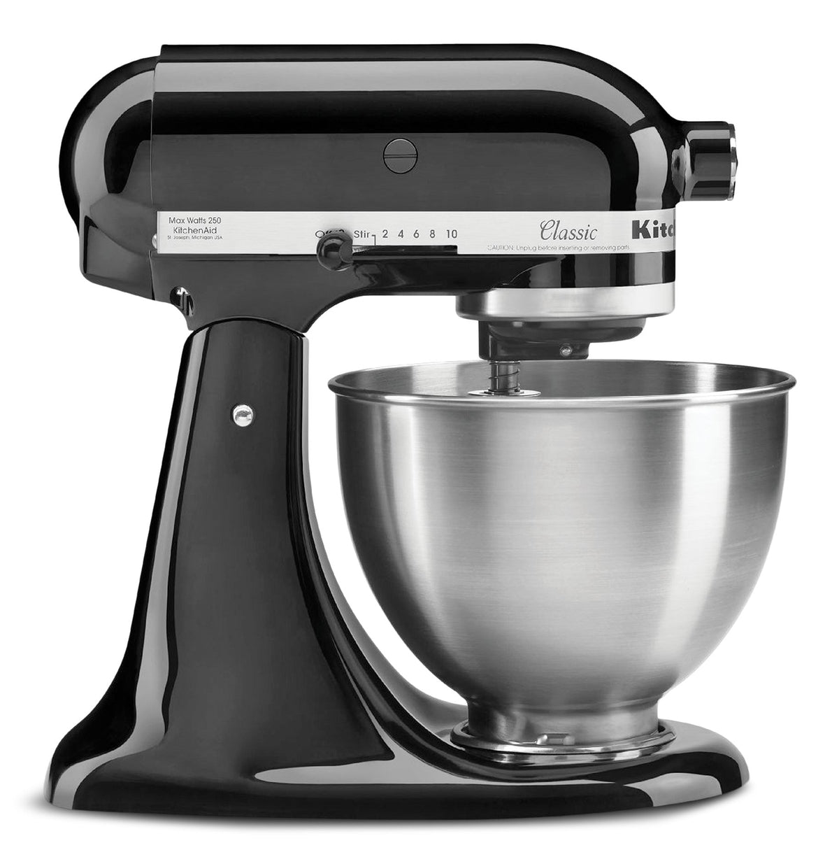 KitchenAid 4.5 Quart Classic Series Tilt-Head Stand Mixer, Onyx Black