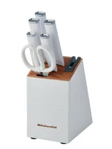 KITCHENAID 7PC CLASSIC WHITE SELF-SHARPENEING SET