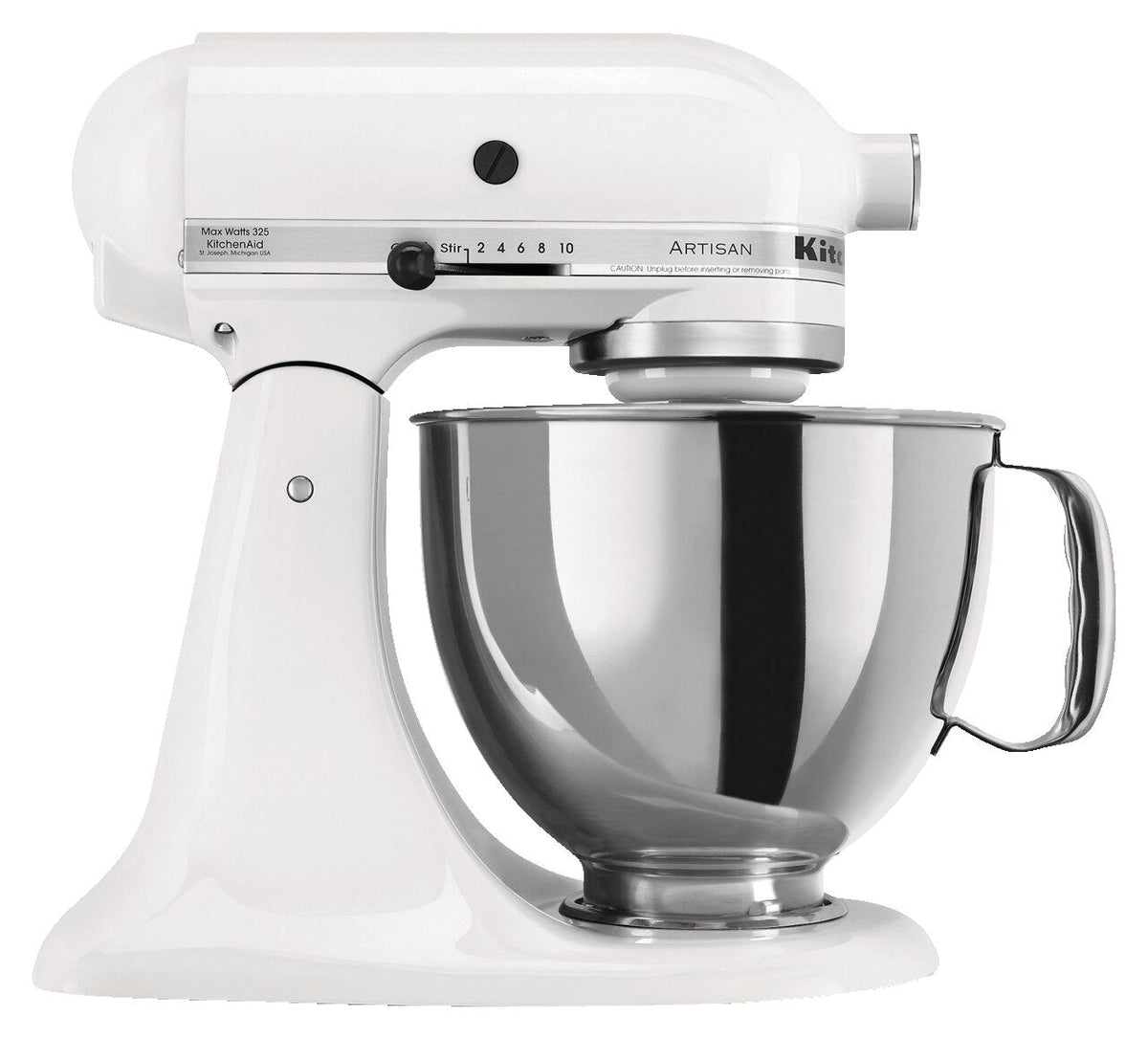 KitchenAid Artisan Series 5-Quart Tilt-Head Stand Mixer, White