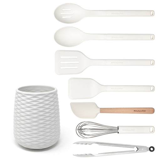 KITCHENAID CLASSIC 8PC SET WITH CROCK, PROCELAIN