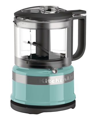 KitchenAid Compact 3.5 Cup Food Chopper/Mini Food Processor with Dishwasher Safe Parts, Aqua Sky
