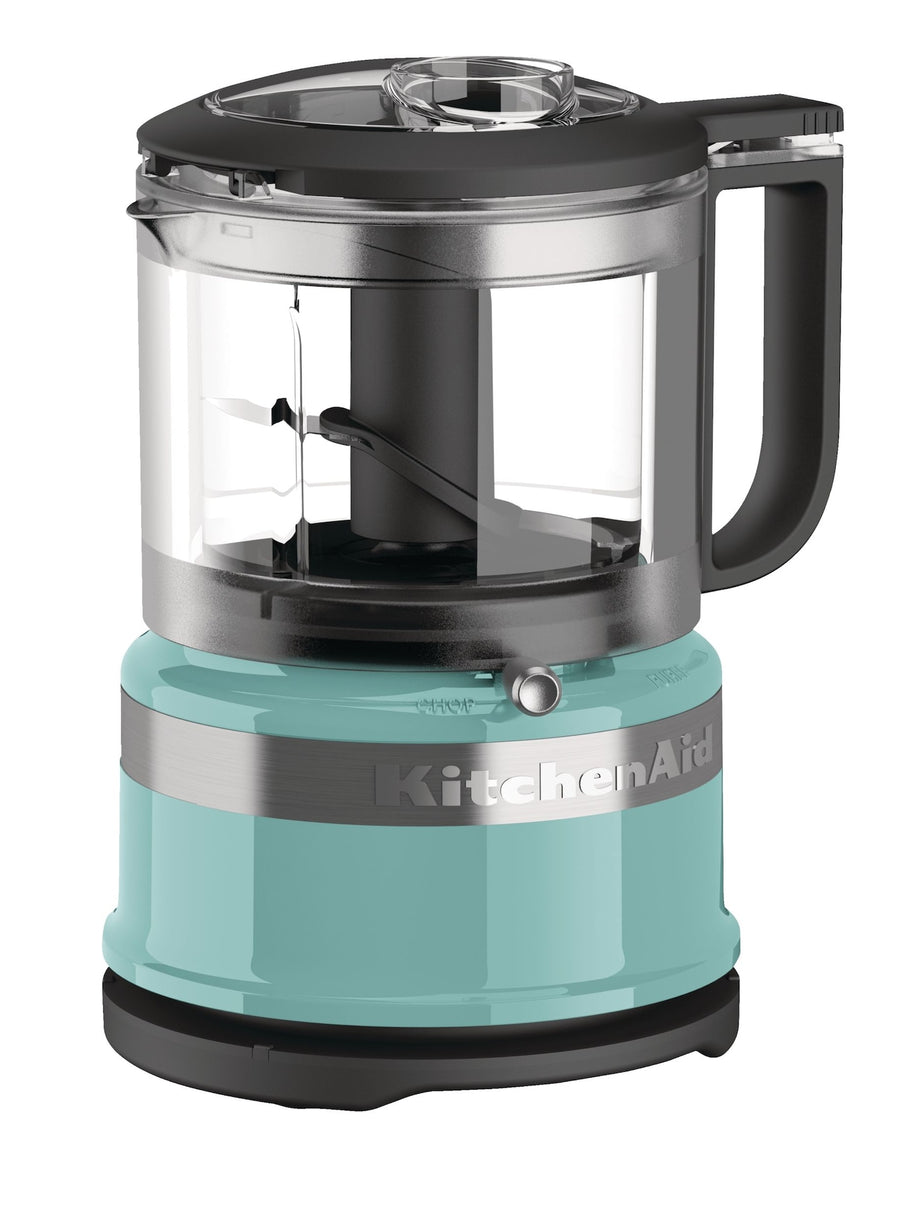 KitchenAid Compact 3.5 Cup Food Chopper/Mini Food Processor with Dishwasher Safe Parts, Aqua Sky