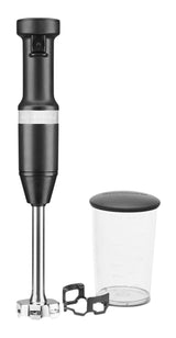 KitchenAid KHBV53BM Variable Speed Corded Hand Blender with Blending Jar, Black Matte image 4