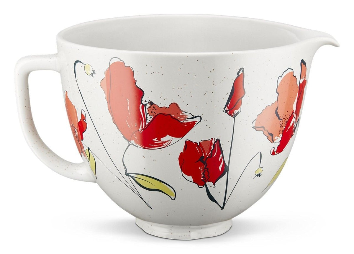 KITCHENAID Microwave/Oven Safe Ceramic Bowl, Poppy
