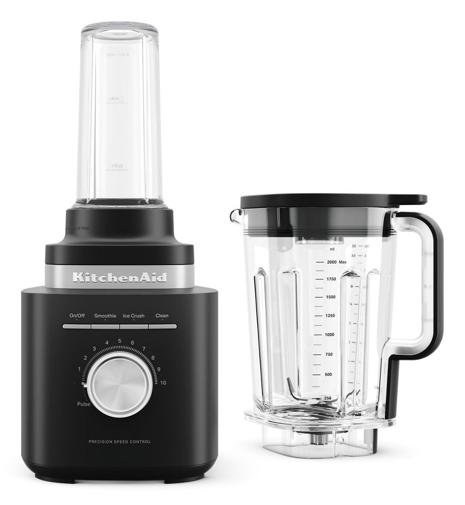 KitchenAid Single Blender with Jar, Precision Control, Black