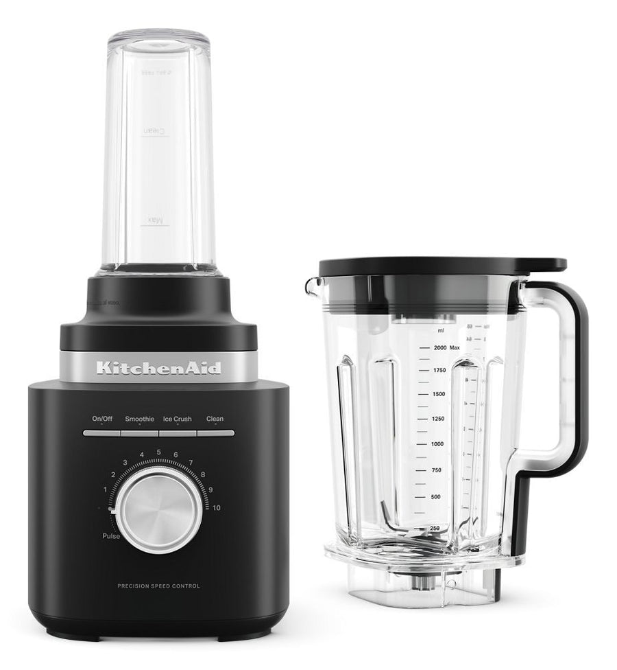 KitchenAid Single Blender with Jar, Precision Control, Black