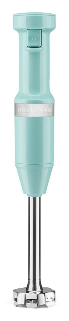 KitchenAid Variable Speed Corded Hand Blender with Blending Jar, Aqua Sky