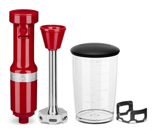 KitchenAid Variable Speed Corded Hand Blender with Blending Jar, Empire Red
