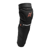 Knapper 555 Dek Hockey Shin Guards, Black, Assorted Sizes