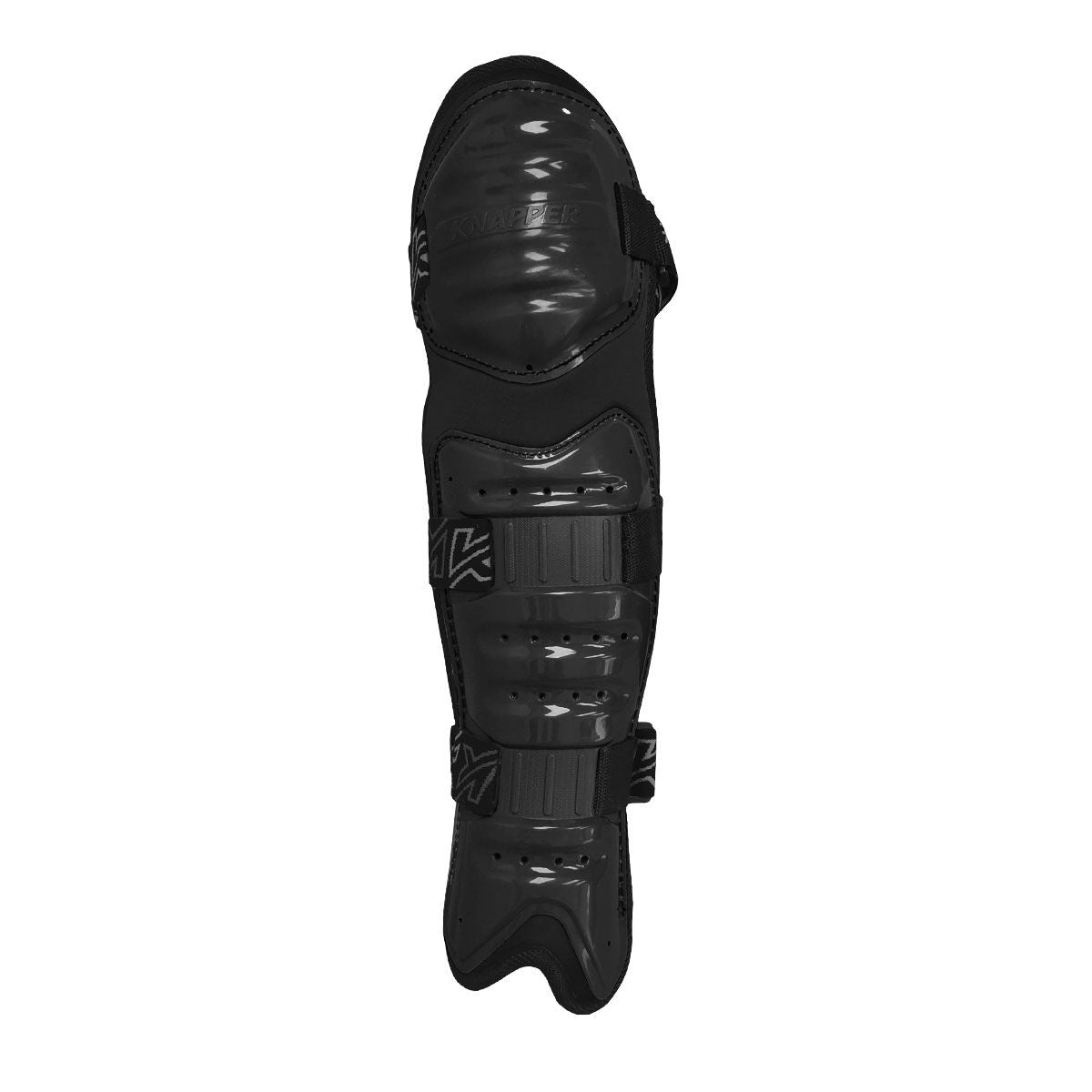 Knapper AK3 Dek Hockey Shin Guards, Black, Assorted Sizes