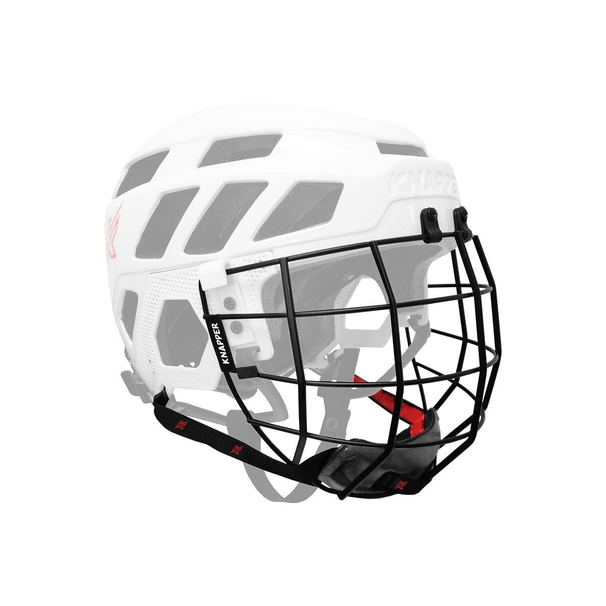 Knapper AK5 Dek Hockey Helmet Wire Mask/Cage, Black, One Size