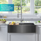 Kraus Britt Commercial Style Pull-Down Single Handle Kitchen Faucet, Matte Black image 8