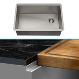 Kraus Kore Undermount Stainless Steel Single Bowl Kitchen Sink with Add-Ons, 27x19x11-in image 3