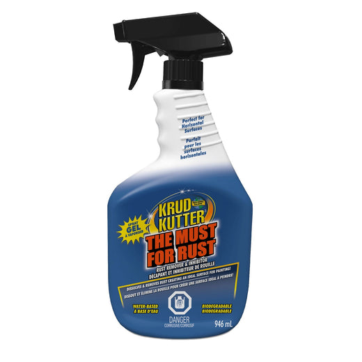 Krud Kutter Rust Remover Spray & Inhibitor, Water-Based, Biodegradable, 946-mL