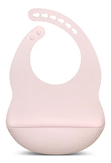 Kushies Silibib Silicone Feeding Bib, Pink