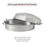 Lagostina 18/10 Stainless Steel Roaster with Removable Rack, 43 x 33cm image 3