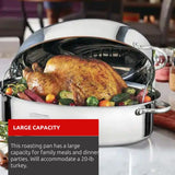Lagostina 18/10 Stainless Steel Roaster with Removable Rack, 43 x 33cm image 4