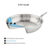Lagostina 3-Ply Clad Commercial Frypan, 26-cm image 4