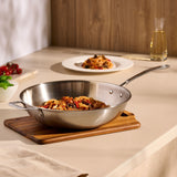 Lagostina 3-Ply Clad Commercial Wok Fry Pan, 32-cm image 8