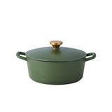 Lagostina Deep Olive Tuscan Enamel/Cast Iron Dutch Oven, 4-qt