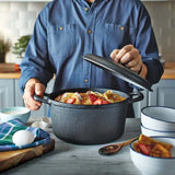 Lagostina Pre-Seasoned Casserole Dish, Cast Iron, Black, 6-qt image 7