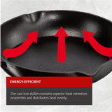 Lagostina Pre-Seasoned Cast Iron Frying Pan, 8-in image 3