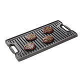 Lagostina Pre-Seasoned Cast Iron Reversible Grill, Oven & BBQ Safe, Black, 20-in x 10-in image 3