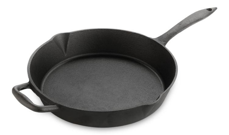 Lagostina Pre-Seasoned Cast Iron Skillet, Oven & Broiler Safe, Black, 10-in