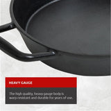 Lagostina Pre-Seasoned Cast Iron Skillet, Oven & Broiler Safe, Black, 10-in image 4
