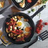 Lagostina Pre-Seasoned Cast Iron Skillet, Oven & Broiler Safe, Black, 10-in image 7