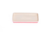 Lagostina Stoneware Heart Cocottes and Tray, Gradient Rose, 5-pc image 3
