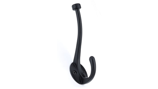 Large Traditional Double Hook, Matte Black