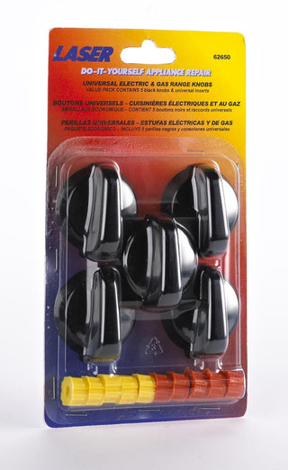 Laser 62650/2 Universal Electric/Gas Stove Replacement Dial Kit, Assorted