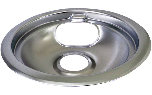 Laser Chrome Drip Pan Shallow Draw, 6-in