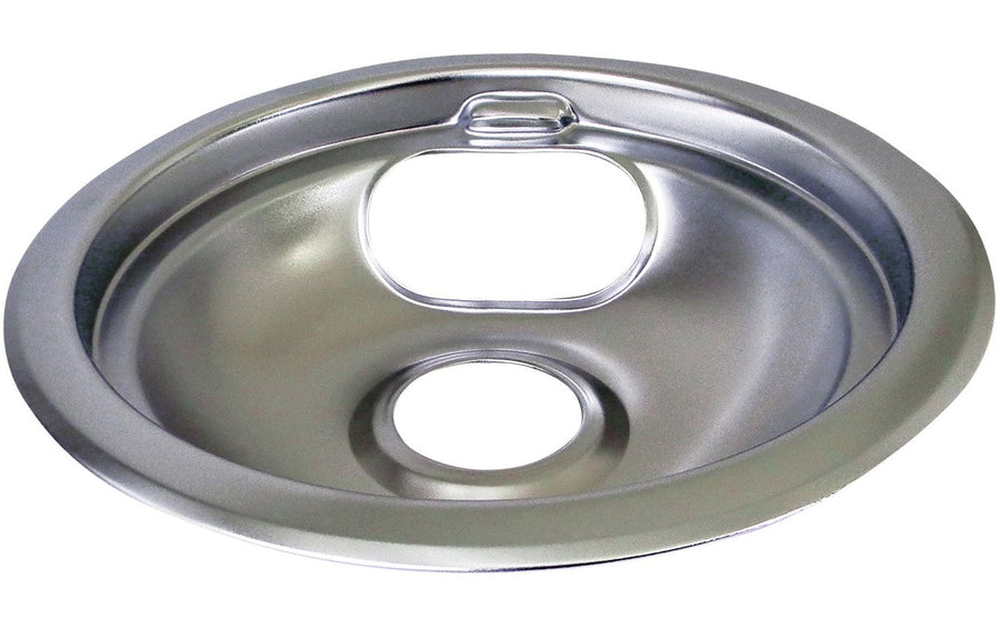 Laser Chrome Drip Pan Shallow Draw, 6-in