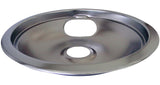 Laser Chrome Drip Pan Shallow Draw, 8-in