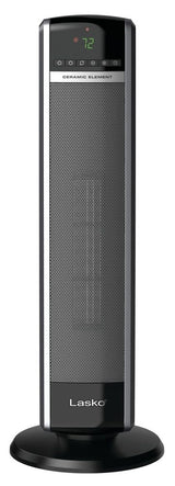 Lasko 1500W Digital Tower Ceramic Space Heater withRemote Control, 1500W, Black, 30-in