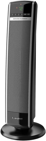 Lasko 1500W Digital Tower Ceramic Space Heater withRemote Control, 1500W, Black, 30-in image 2