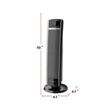 Lasko 1500W Digital Tower Ceramic Space Heater withRemote Control, 1500W, Black, 30-in image 5