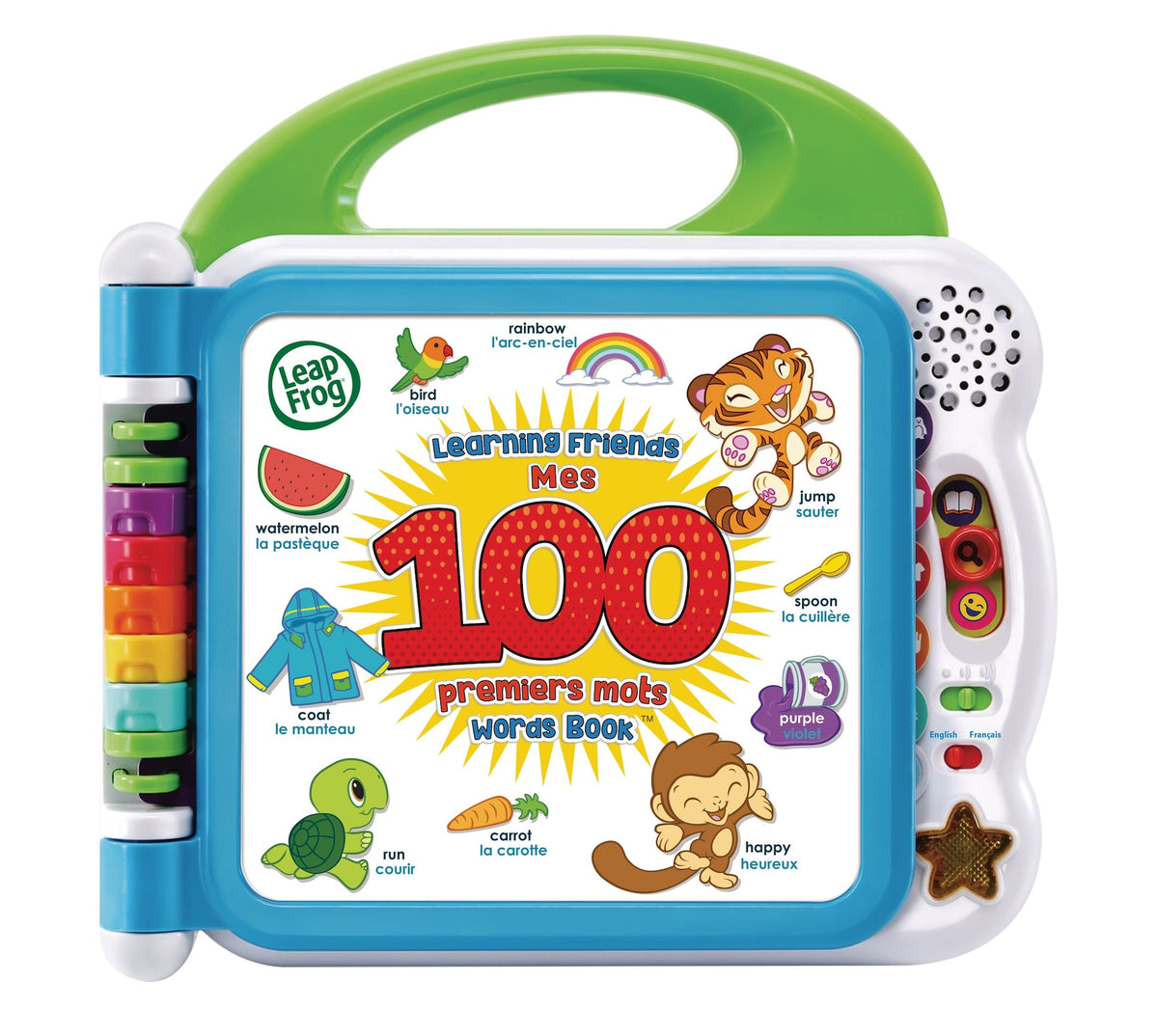 LeapFrog Learning Friends 100 Words Book Play Toy For Toddlers, Bilingual, Ages 18m+