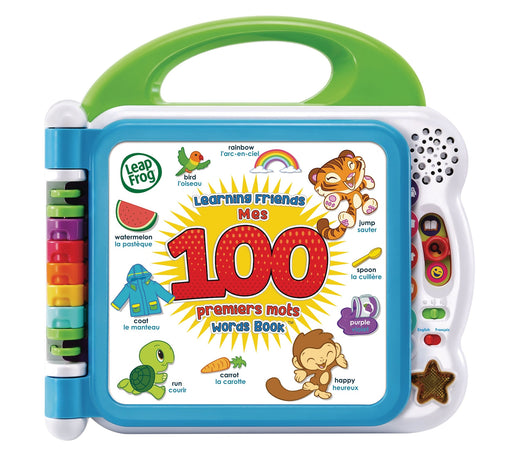 LeapFrog Learning Friends 100 Words Book Play Toy For Toddlers, Bilingual, Ages 18m+
