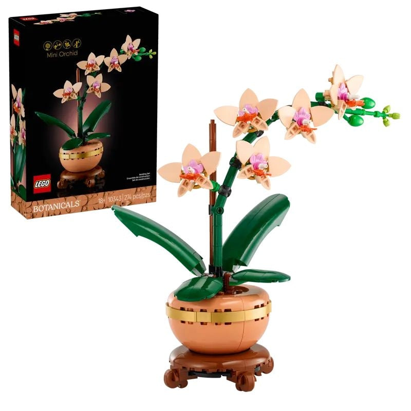LEGO Botanicals Mini Orchid - 10343, 274-pcs, Ages 18+