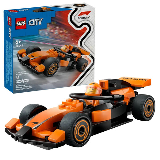 Lego City 60442 F1 Driver with McLaren Race Car, 86-pc