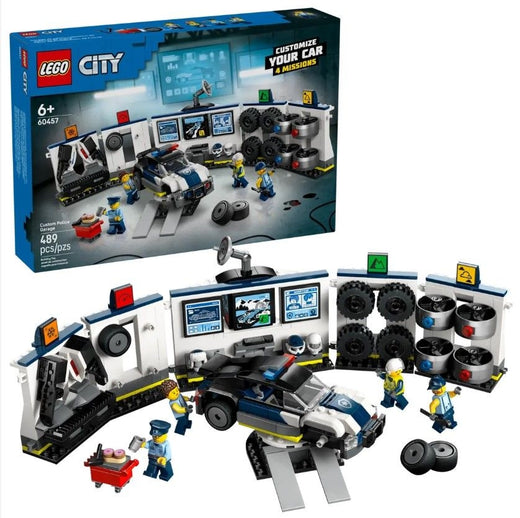 LEGO City Custom Police Car Garage - 60457, 489-pcs, Ages 6+