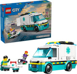 LEGO City Emergency Ambulance - 60451, 184-pcs, Ages 5+